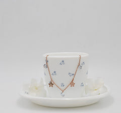 Rose Gold Star Queens Necklace